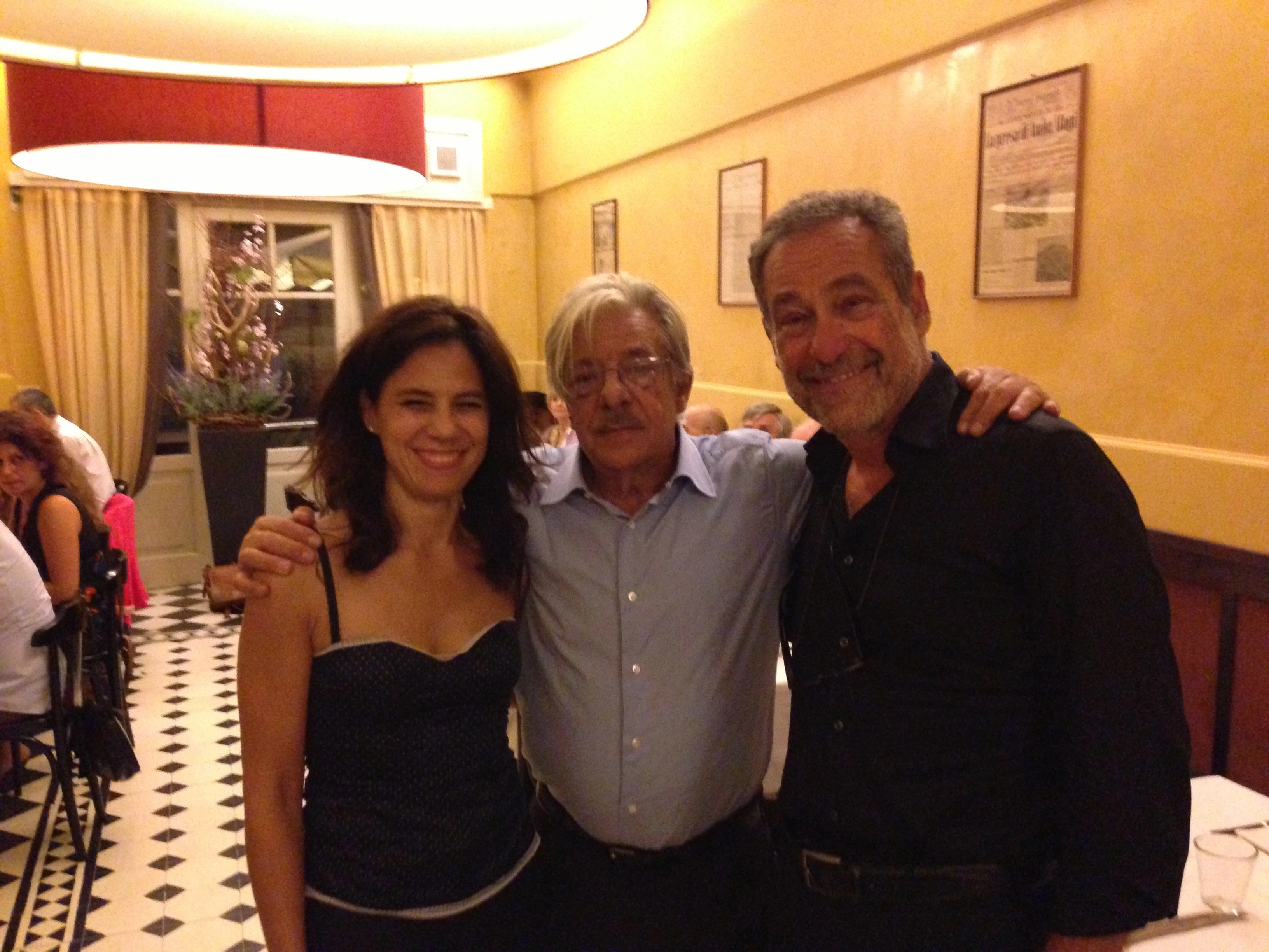 con Giancarlo Giannini e Mario Ancillotti